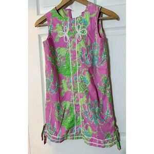 Girls Lilly Pulitzer Chandeliers Monkey Sleeveless Dress Size 12